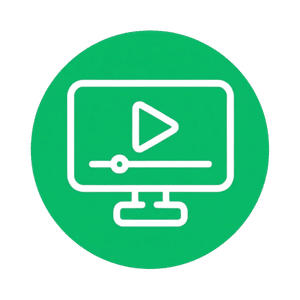 Icono de clase en video
