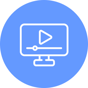 Icono de clase en video